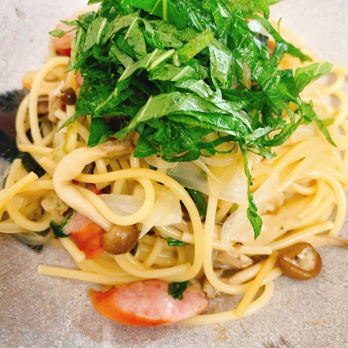 簡単和風パスタ。松茸のお吸い物の素で失敗ナシ!